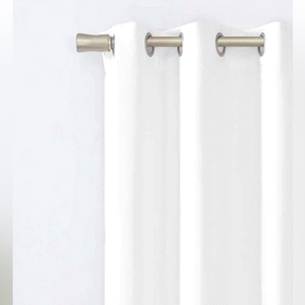 NEW Modern White Grommet Curtains